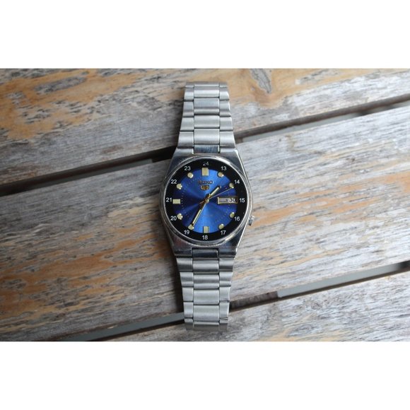 Seiko Other - Seiko Blue and Silver Men's Watch